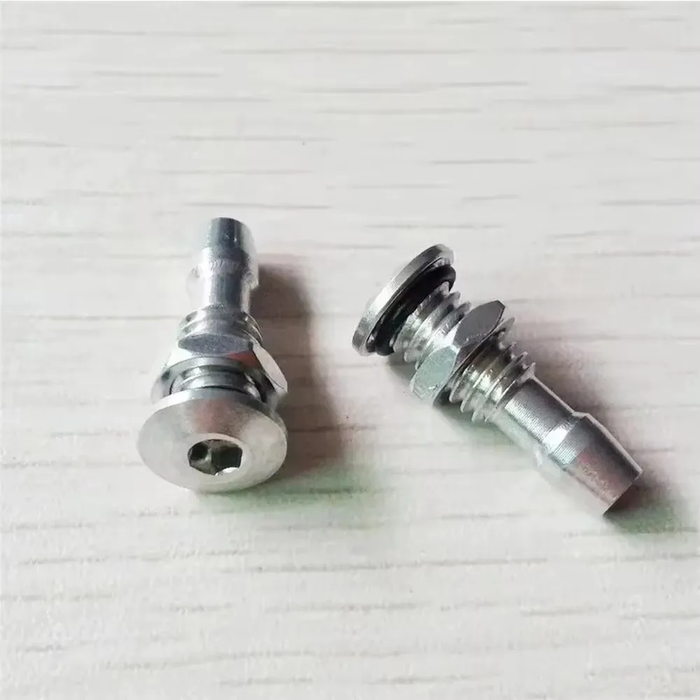 2 stücke M6/M8 Wasser Motor Kühlung Outlet Düse 20mm/25mm Joint Sprayer Auto Wischer Jet düse Aluminium Legierung Für RC Modell Boot