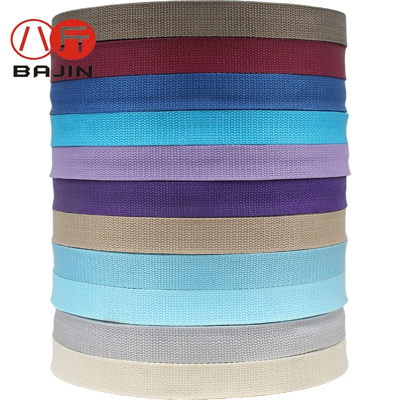 20/25/32/38/50mm wide polypropylene webbing Ribbon PP Band Strap Tape Dog Collar Harness Outdoor Backpack Bag Part offwhite blue