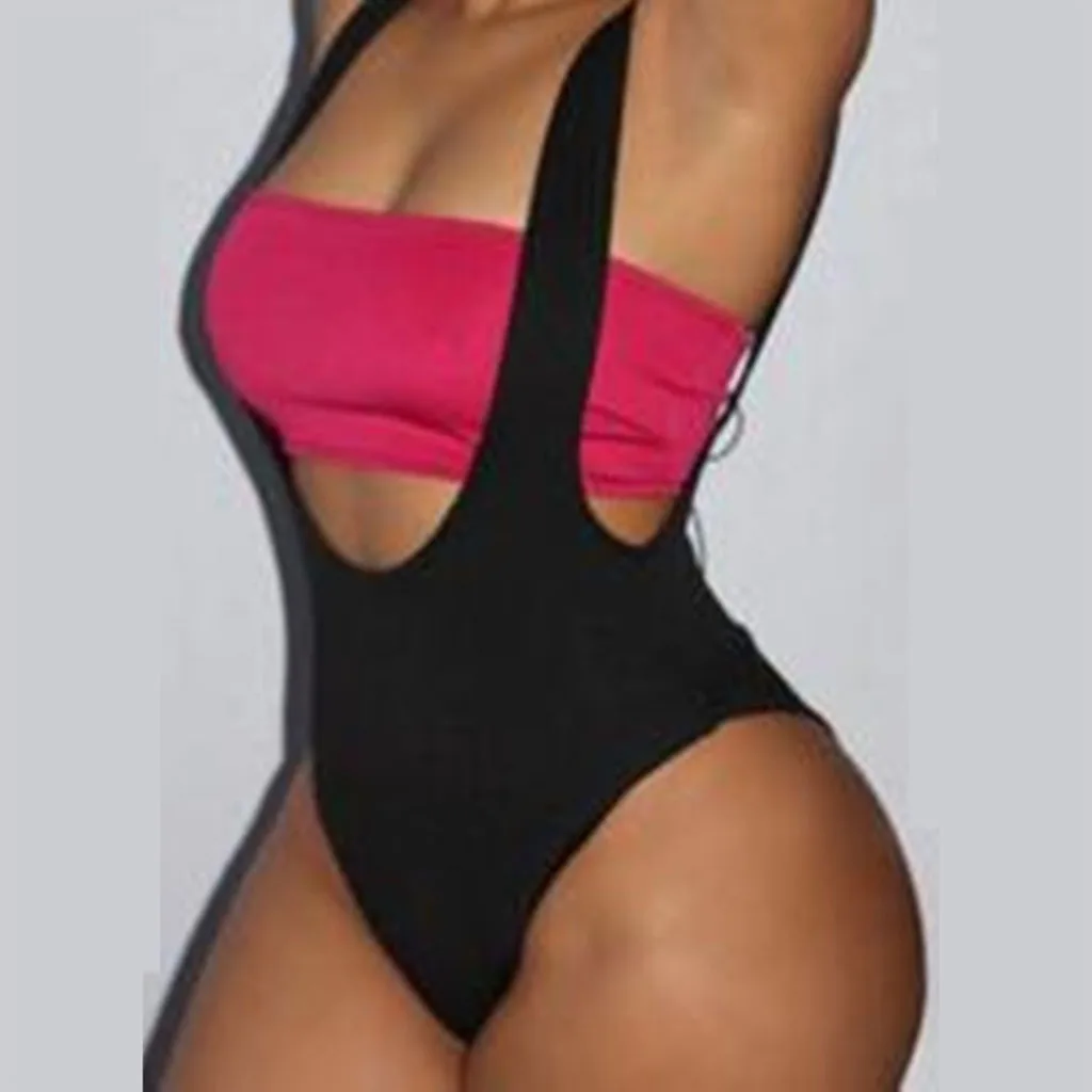 2025Beach vacation one-piece wrap, big V-neck, backless thong, a woman's sexy bathing suit exercise women's wear