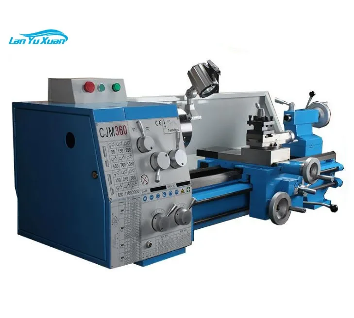 China Factory price CJM360 750mm manual bench lathe machine for metal turning