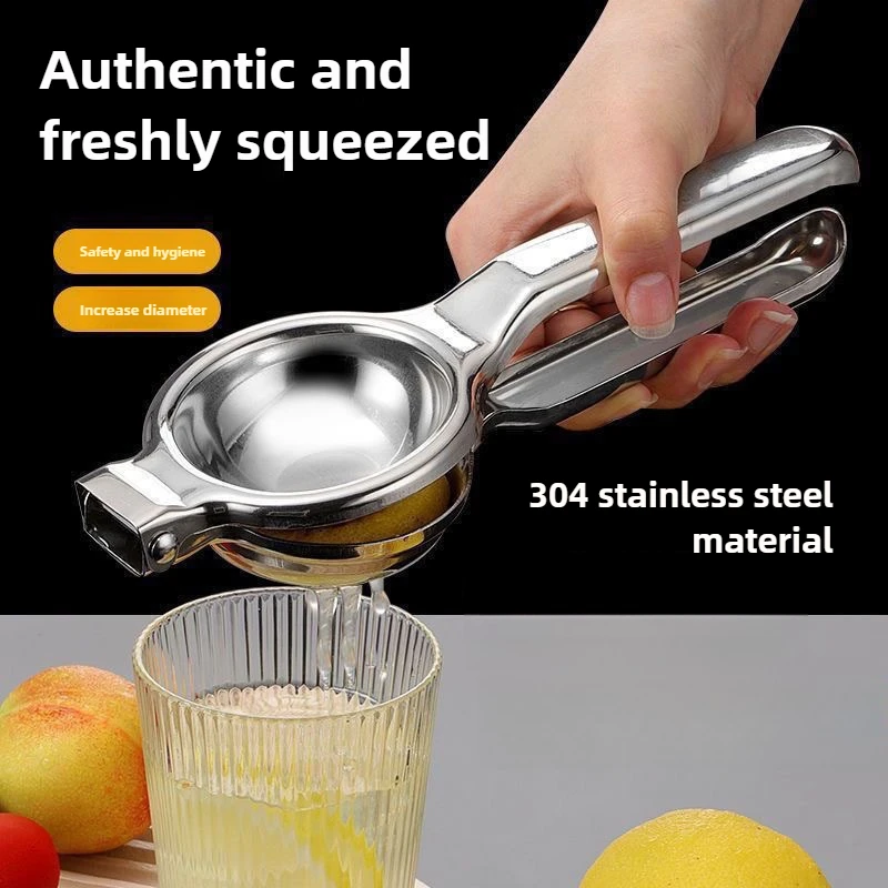 2025 Upgrade Manual Citrus Juicer 304 Stainless Steel Lemon Orange Press Efficient Hand Squeezer Extractor for Kitchen Home Use