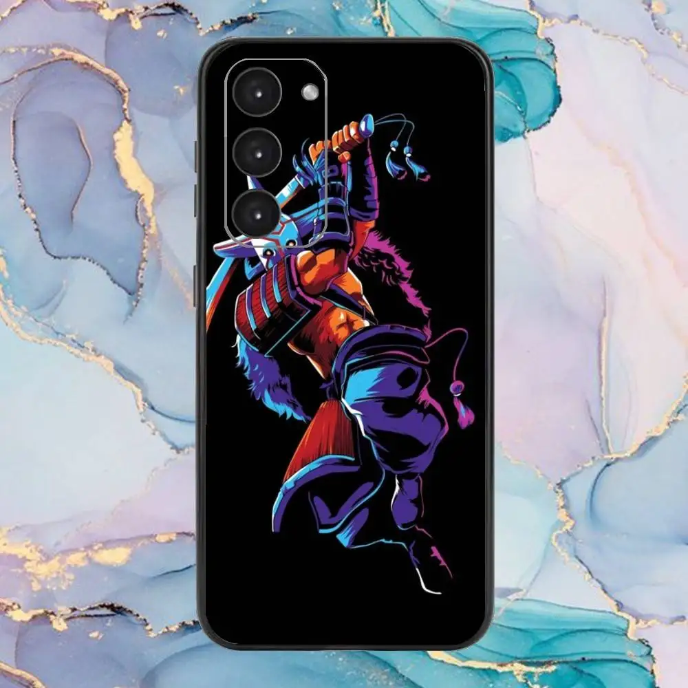 حافظة هاتف D-Dota 2 الرائعة لهاتف سامسونج جالاكسي A73، A72، A71، A70، A53، A52، A51، غطاء أسود ناعم آخر #6