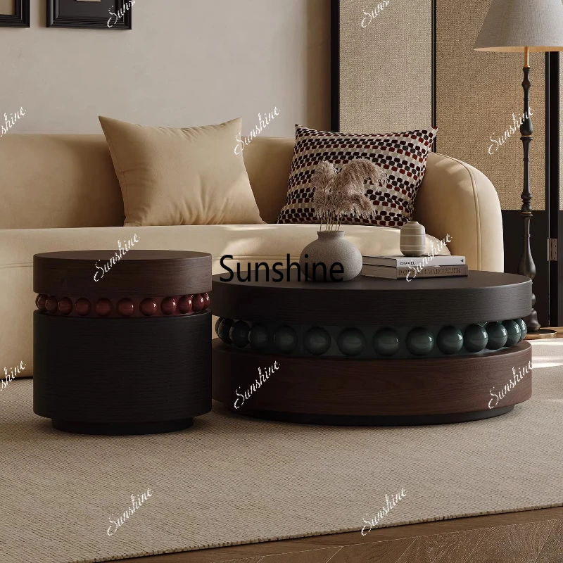 

Medieval Italian high-end artistic sense living room coffee table combination