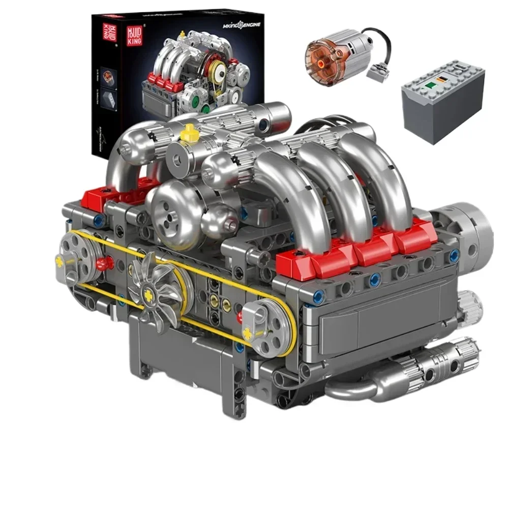 609PCS Modello di motore oposto orizzontale Blocchi tecnici Set 10193 MOC Regalo per bambini Ornamenti Mattoni Giocattolo assemblato creativo