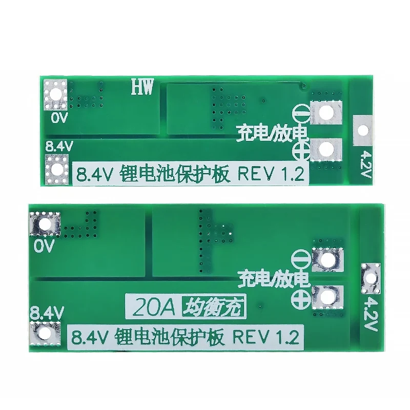 5/20/100Pcs 2S 20A 7.4V 8.4V 18650 Lithium Battery Protection Board/BMS Board Standard/Balance For DIY