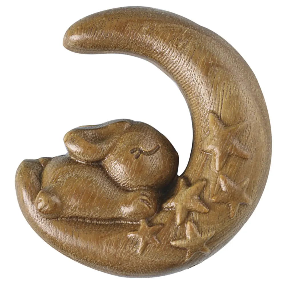 

Retro Wood Rabbit Statue Wooden Crafts Key Ring Pendant DIY Charms H made Wooden Moon Pendants Gifts Accessories