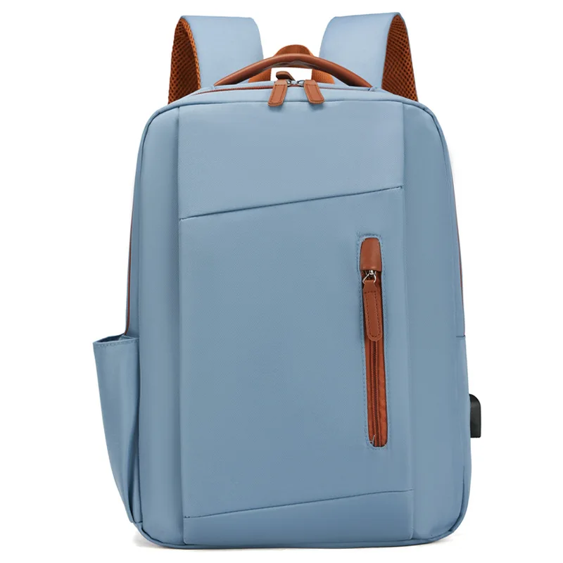 

New large-capacity business backpack multi-functional solid color casual versatile laptop bag student schoolbag