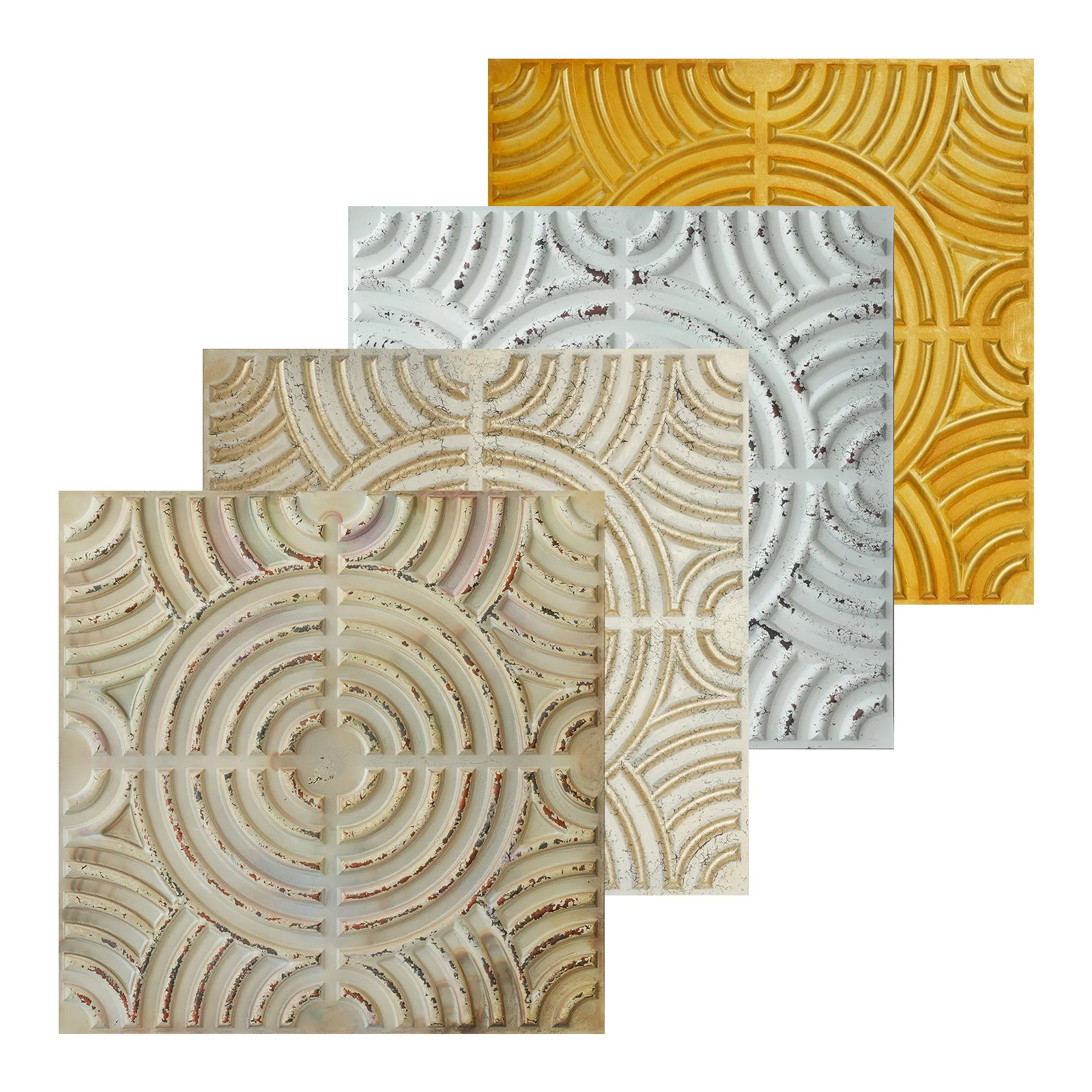 DIY metallic ceiling tile Suspended Wall Panels for Barber house PL84 10tiles/lot