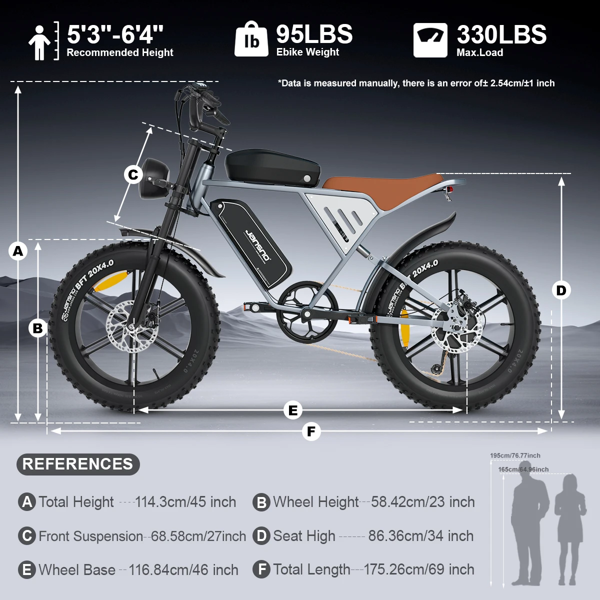 750W 30MPH Electric Bike with 34Ah Battery 20