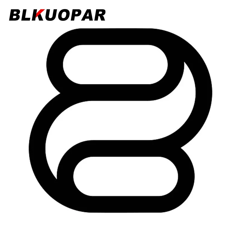 

BLKUOPAR Letter Z Or Zz Monogram Logo Car Sticker Sunscreen Scratch-Proof Decal Waterproof Motorcycle Air Conditioner Decoration