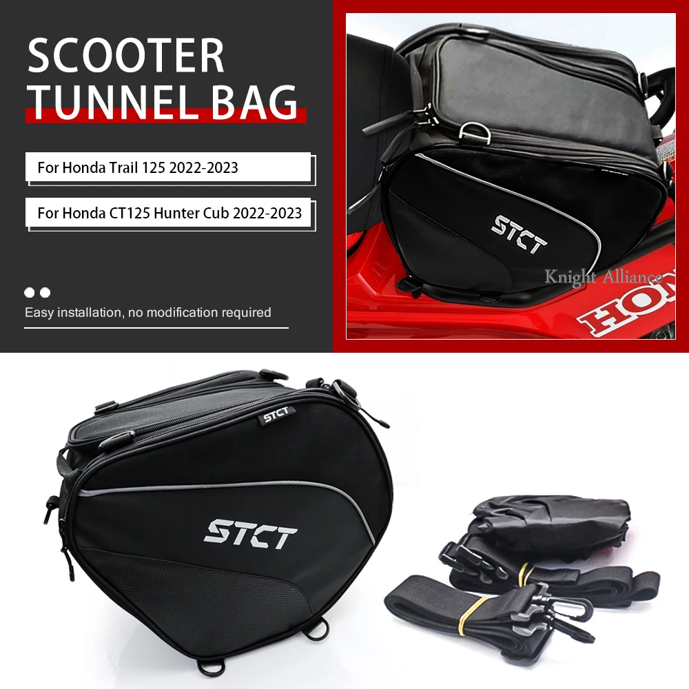 

For Honda CT125 CT 125 Hunter Cub Trail 125 2022-2023 Scooter Tunnel Bag Waterproof Fuel Tank Bag Motorcycle Tank Bags