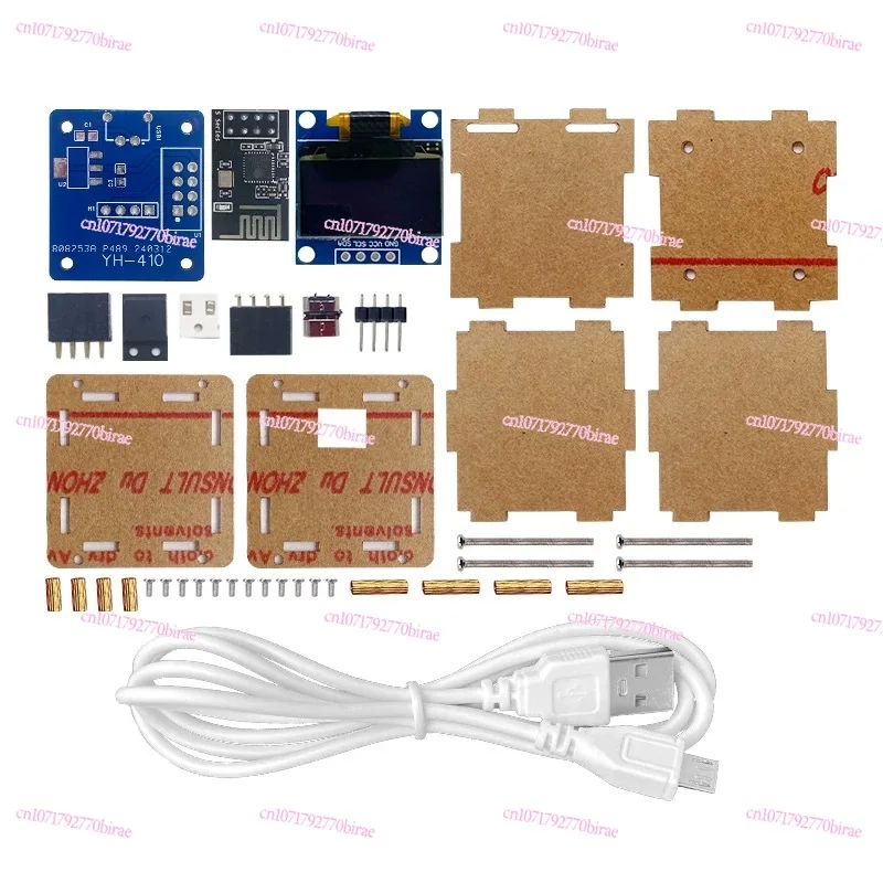 ESP8266 Mini Weather Clock Kit Temperature and Humidity Wifi Network Electronic Digital Clock Diy Spare Parts