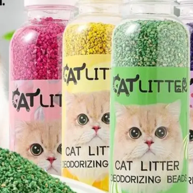 Litter para gatos, grânulos desodorizantes, caixa de areia, frescor de longa duração, purificação de ar, desodorizador, produtos de limpeza para animais de estimação