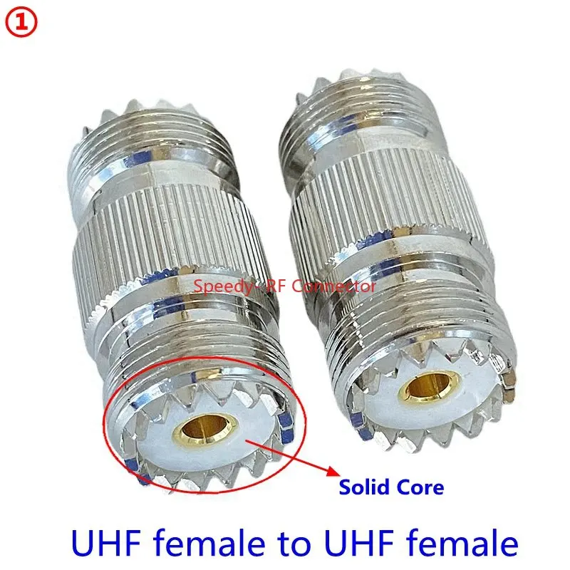 SL16 UHF SO239 Female Jack To SO239 UHF Female Nut Bulkhead Panel Mount Connector 4hole Flange Bullkhead RF Fast Delivery Brass