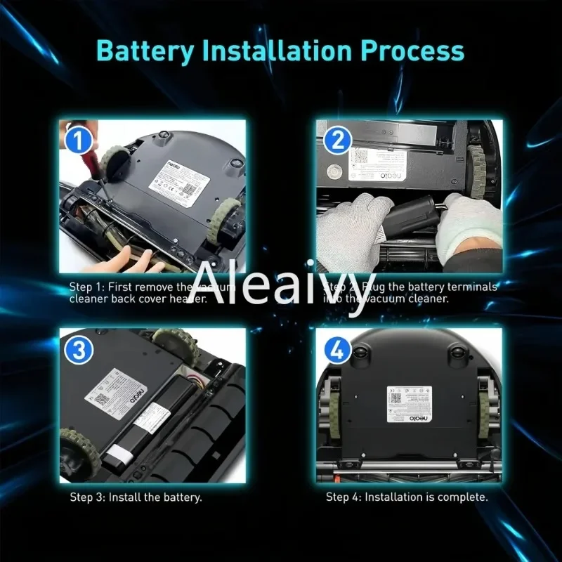 Original 14.4V 6800mAh Replacement Battery for Neato Botvac D3 D4 D5 D6 D7 Robotic Vacuum Cleaners Model 945-0225 205-0011