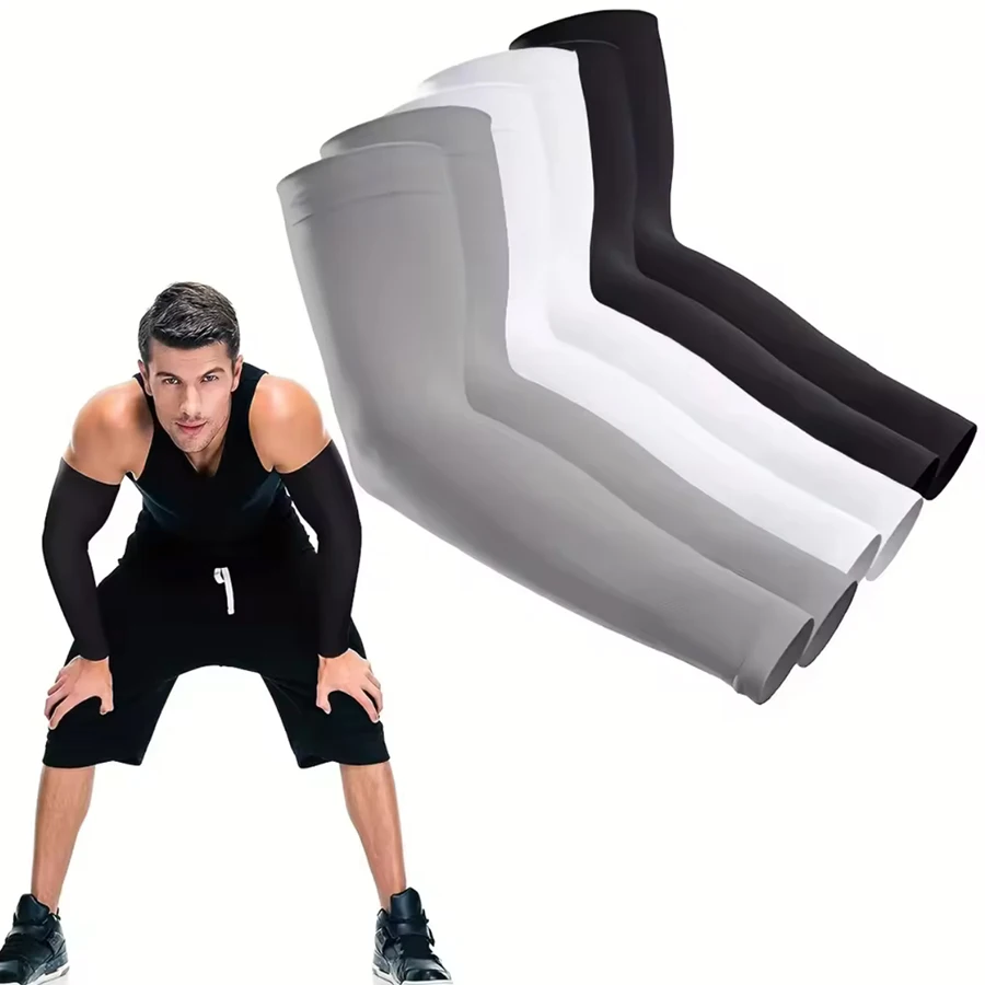 3 pares de fundas de protección solar Unisex, fundas de brazo refrescantes transpirables para actividades al aire libre, ciclismo, correr, montañismo
