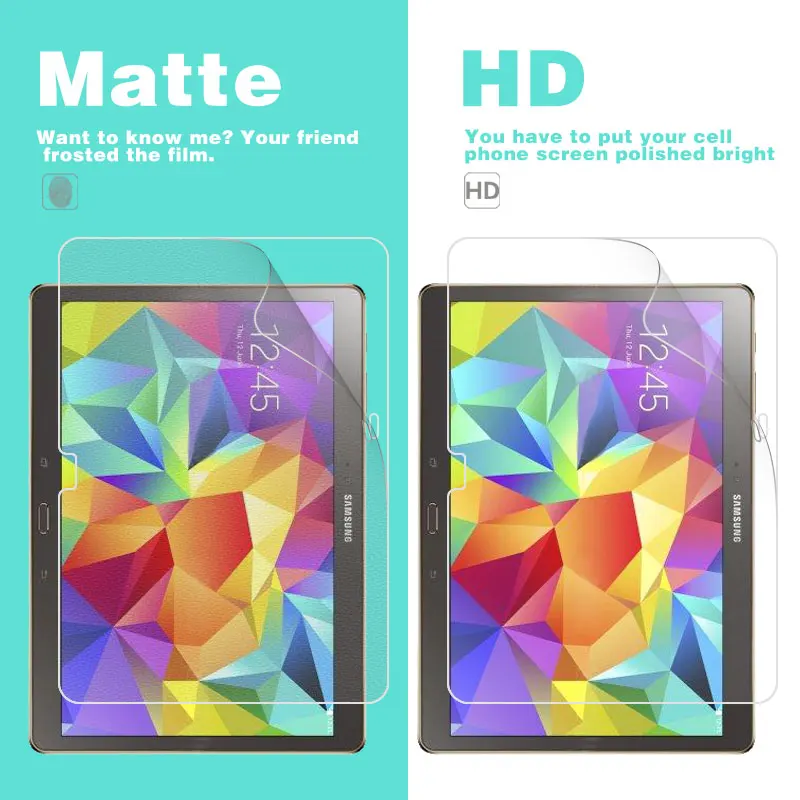 

Anti-Scratches Glossy HD Clear Film For Samsung GALAXY Tab S 8.4 T700 8.4" Matte Film Anti-Glare Cover With Cleaning Tools