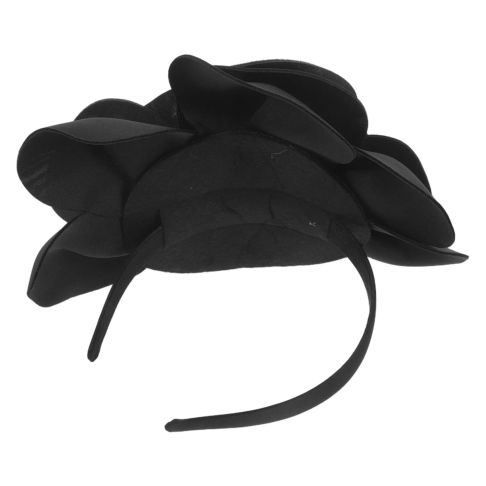 

Pearl Flower Hair Band Elegant Women Fascinator Headwear For Wedding Bridal Party Tea Event Vintage Style