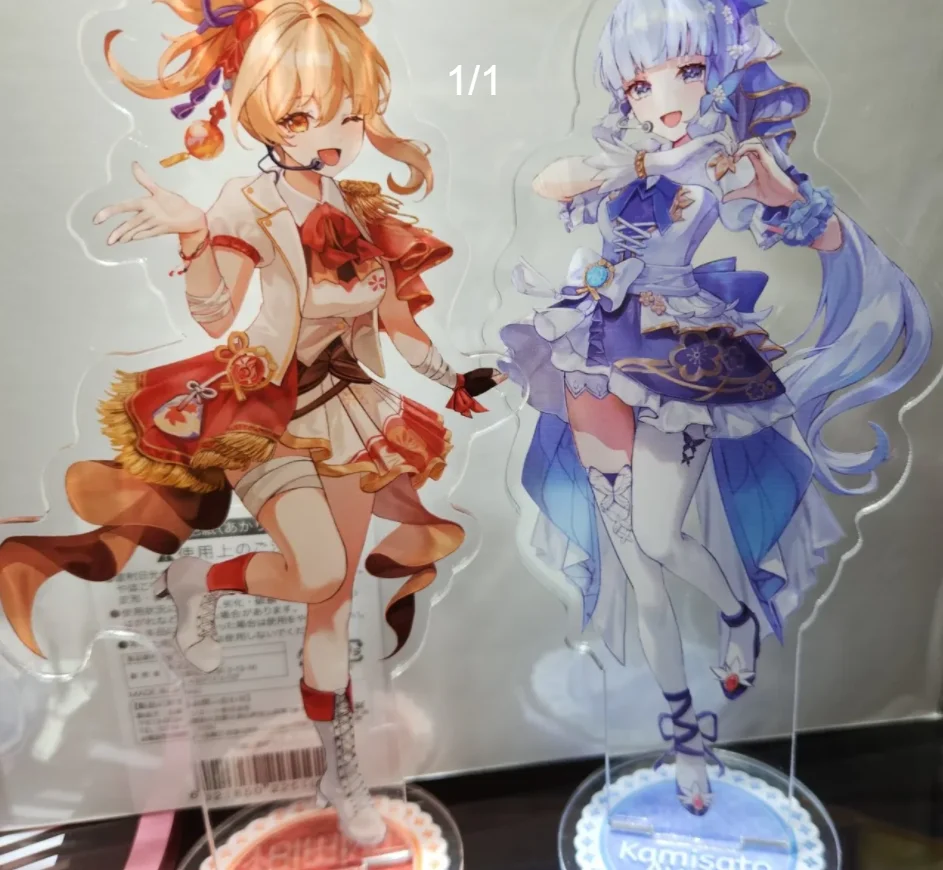 Anime Genshin Impact Kamisato Ayaka Yoimiya Cosplay Acrylic BL Stand Figure Model Plate Desk Decor Toys Prop Xmas Gift New Style