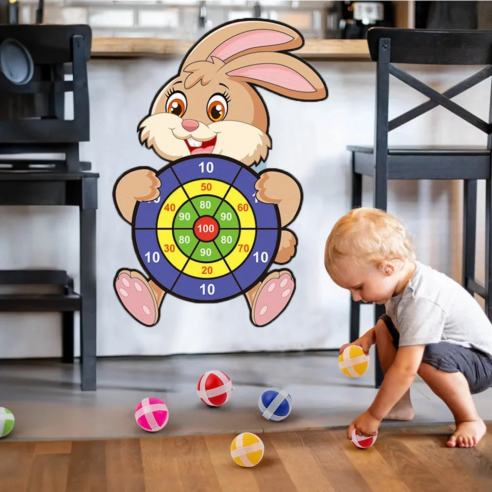 Educational Games Dart Board Kids Toy Stickey Ball Dart Indoor Sports Child Montessori Games for Children Gifts baby toys