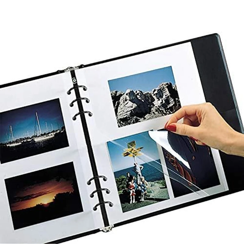 10 ชิ้น 3 แหวนหนังสือแหวนโลหะหลวม Leaf Binder แหวนผูกสีดํา DIY Photo Album/โน้ตบุ๊ค/รอบวงกลมปฏิทิน