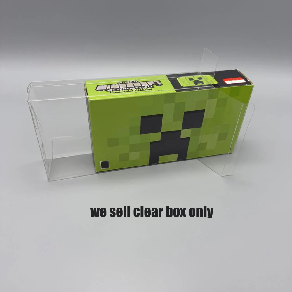 غطاء حماية شفاف للحيوانات الأليفة لإصدار NEW2DSLL JP لصندوق تخزين عرض إصدار محدود من Minecraft Creeper