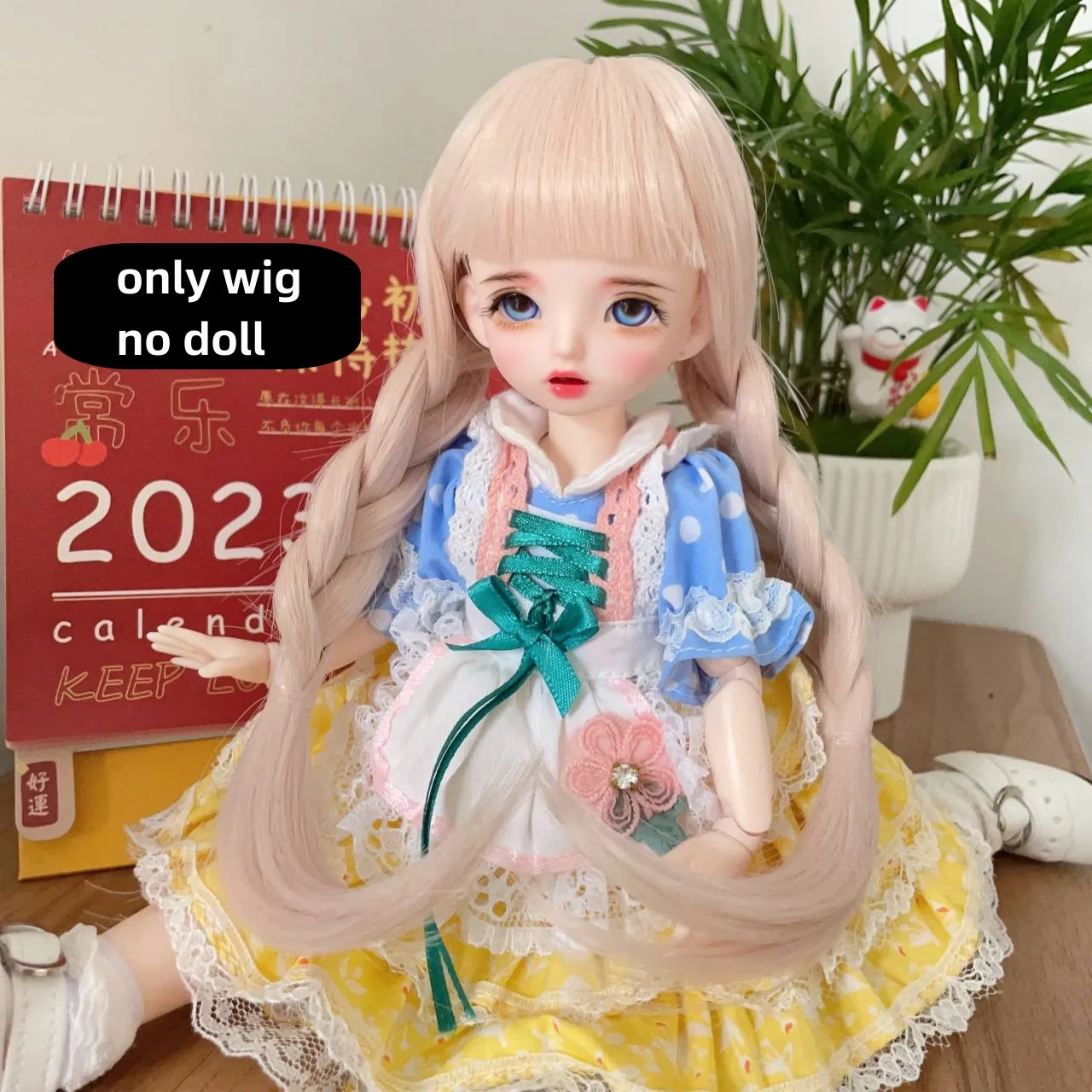 30cm Doll Wig 1/6 BJD Wig Curly Soft Doll Wig Dolls Hair Suitable for1/6 BJD Doll Wig Toy Accessories Dress Up DIY Toys Children