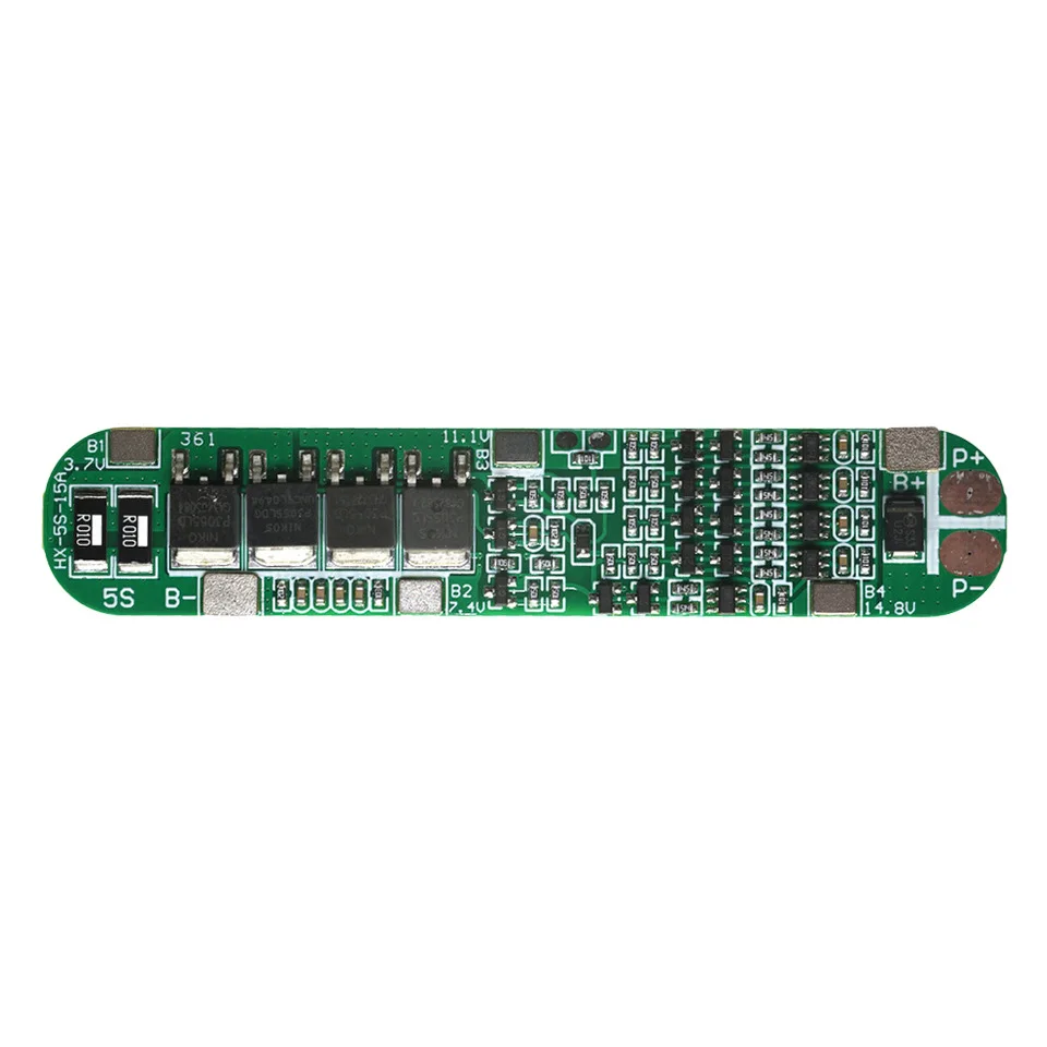 5S 18,5V 21V Lithium-Batterie-Schutzplatine BMS 18650 Li-Ionen-Batterieladegerät PCB für Elektrowerkzeuge Solarbeleuchtung 88*17mm – Detail 2