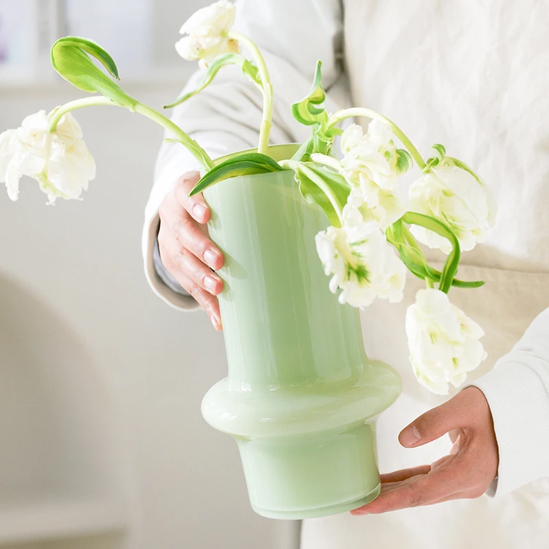 Transparent Glass Hydroponic Vase Flower Plant Glass Pots Decorative for Table Decoration Fridge Window Home Exhibition Vases