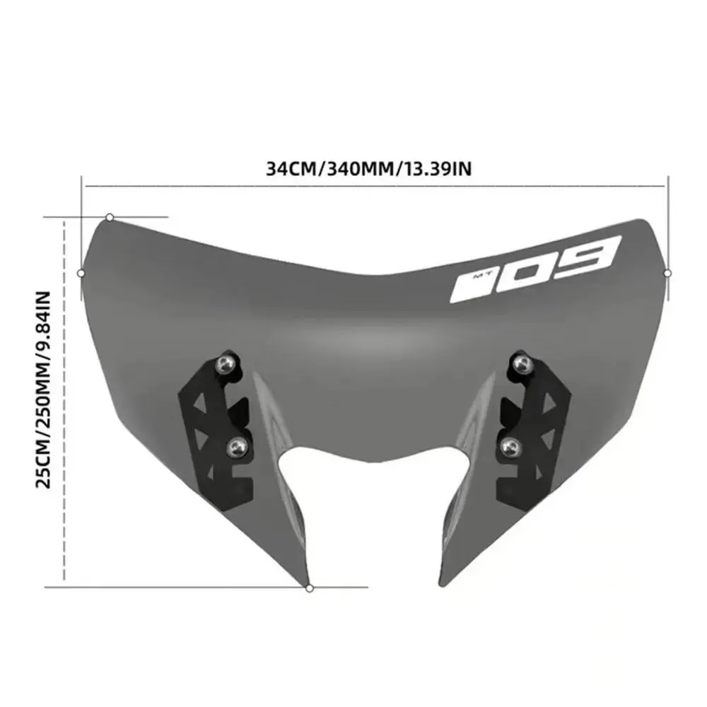 For Yamaha MT09 MT-09 MT 09 2017 2018 2019 2020 Motorcycle Double Bubble Windscreen Screen Wind Deflectors Screen Windshield