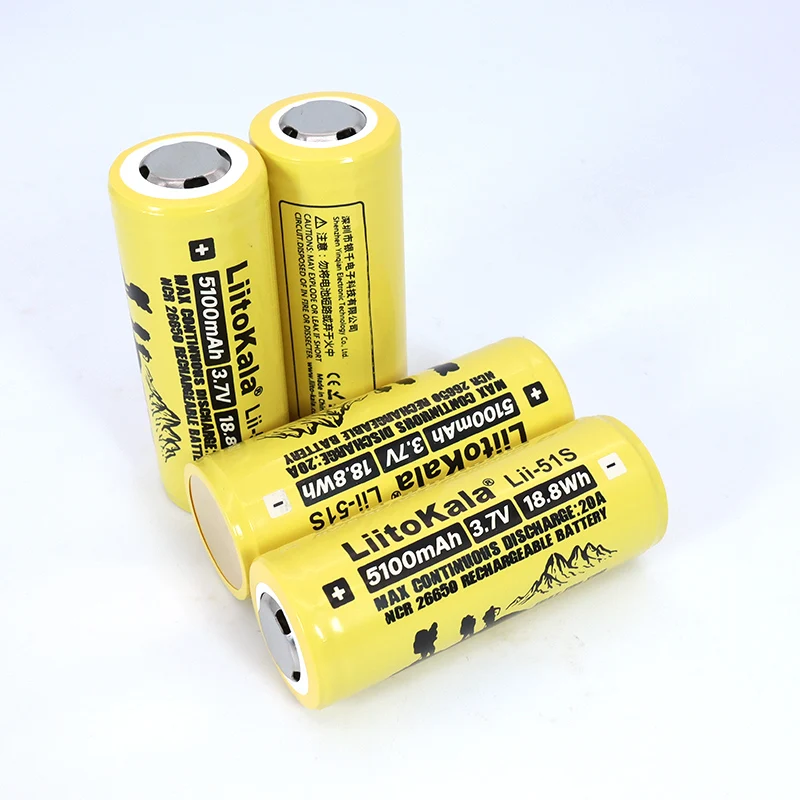 Liitokala Lii-51S  3.7V  26650  AA AAA 1.2V NiMH Rechargeable Lithium Battery