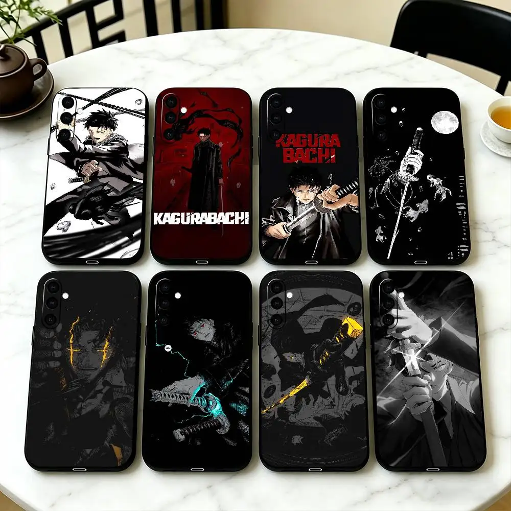 K-Kagurabachi A-Anime Phone Case For Samsung Galaxy A73,A72,A71,A70,A53,A52,A51,Soft Silicone Black Cover