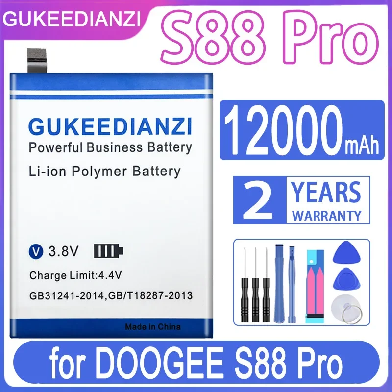 

GUKEEDIANZI Replacement Battery BAT20M1310000(S88 Pro) 12000mAh for DOOGEE S88 Pro S88Pro