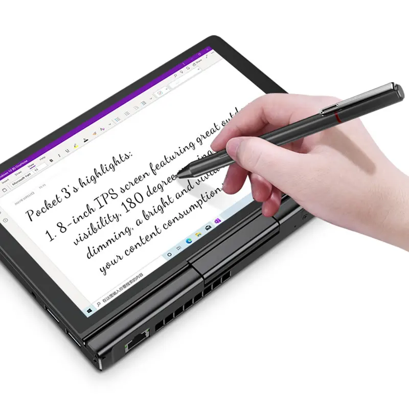 Mini laptop GPD Pocket 3 da 8 pollici Intel N7505 NVIDIA 60 Hz Notebook 16 GB LPDDR4 * 3733 MHz 512 GB SSD NVMe 180 ° piegare i laptop aziendali