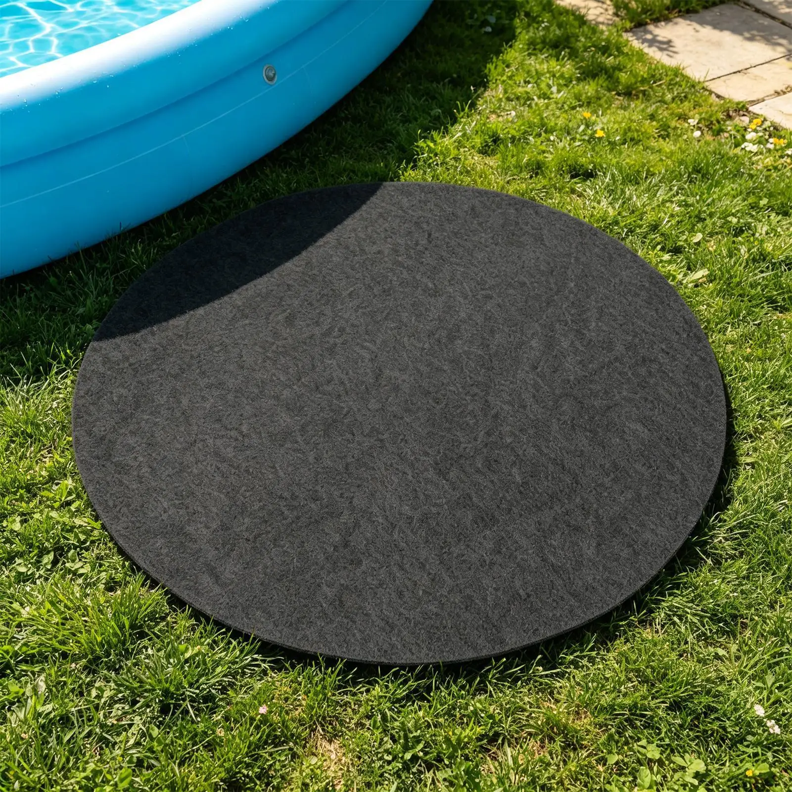 Pool Liner Seamless Thickened Puncture Resistant Pad Pool Ground Cover For Outdoor Patio Deck Grass Pond Tank Backyard Garden