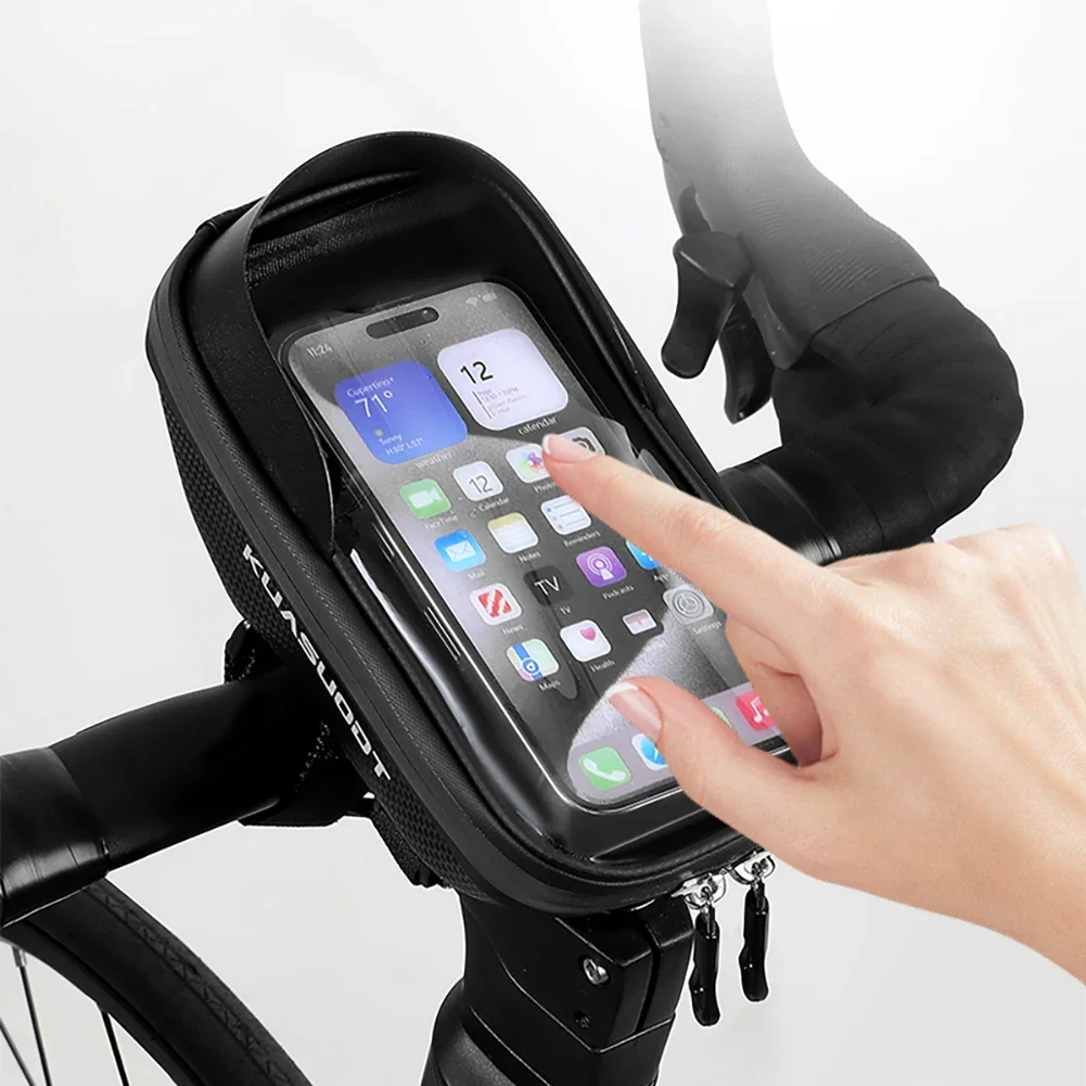 EVA 자전거 앞 프레임 가방 방수 핸들바 휴대폰 가방 터치스크린 자전거 탑 튜브 홀더 케이스 스마트폰용 자전거 가방