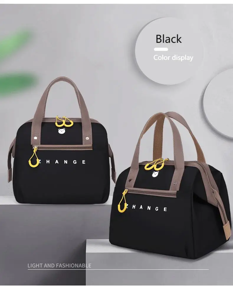 Isolierte Lunch-Tasche Tragbare Aluminiumfolie Isolierte Lunchbox-Tasche Studenten-Lunchbox Bento-Tasche Handliche Lunch-Tasche für Unterwegs – Detail 11