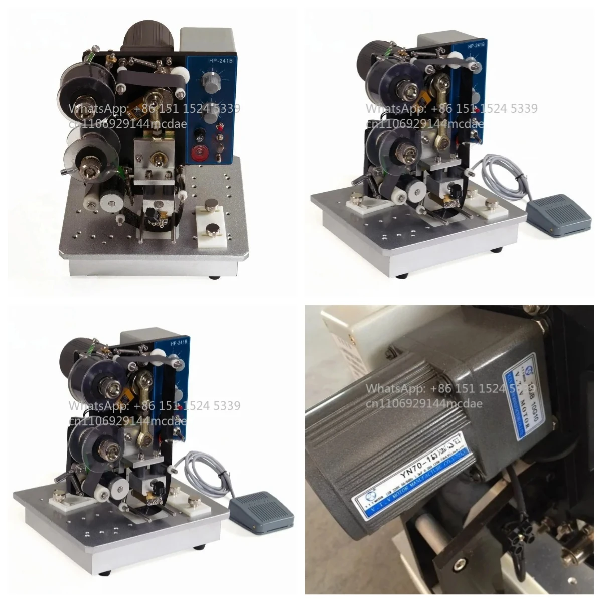 2026 new HP-241B Packaging Ribbon Embossed Hot Stamp Expiry Date Batch Coding Machine