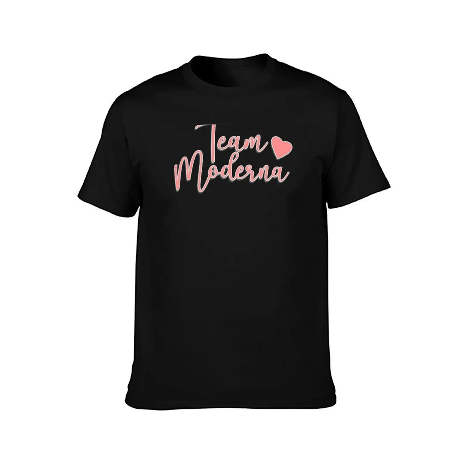 Team Moderna script T-Shirt, Summer Casual Cotton Tee, Oversized Streetwear Tops, Vintage Graphic Print, Loose Fit Short Sleeve