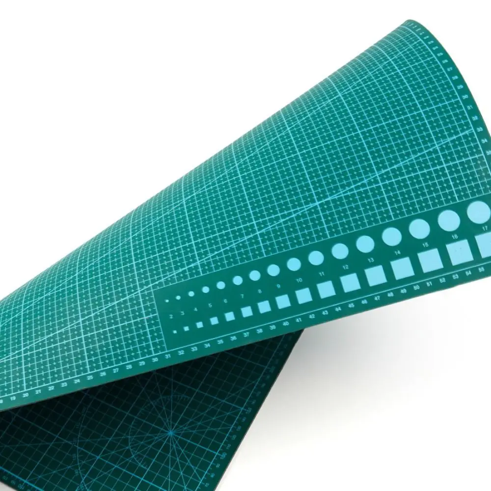 Portable PVC Cutting Pad Foldable A3-A4/A4-A5 Size Switching Carving Board Waterproof Cutting Mat Sewing Tool