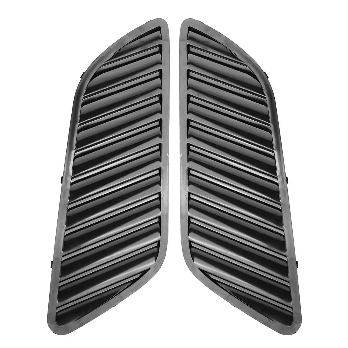DTM Style 2pcs E90 E91 Universal Car Front Bonnet Grill Vent Hood Cover Air Outlet Vent For BMW E90 E91 E92 E93 F30 E46 ABS - view 3