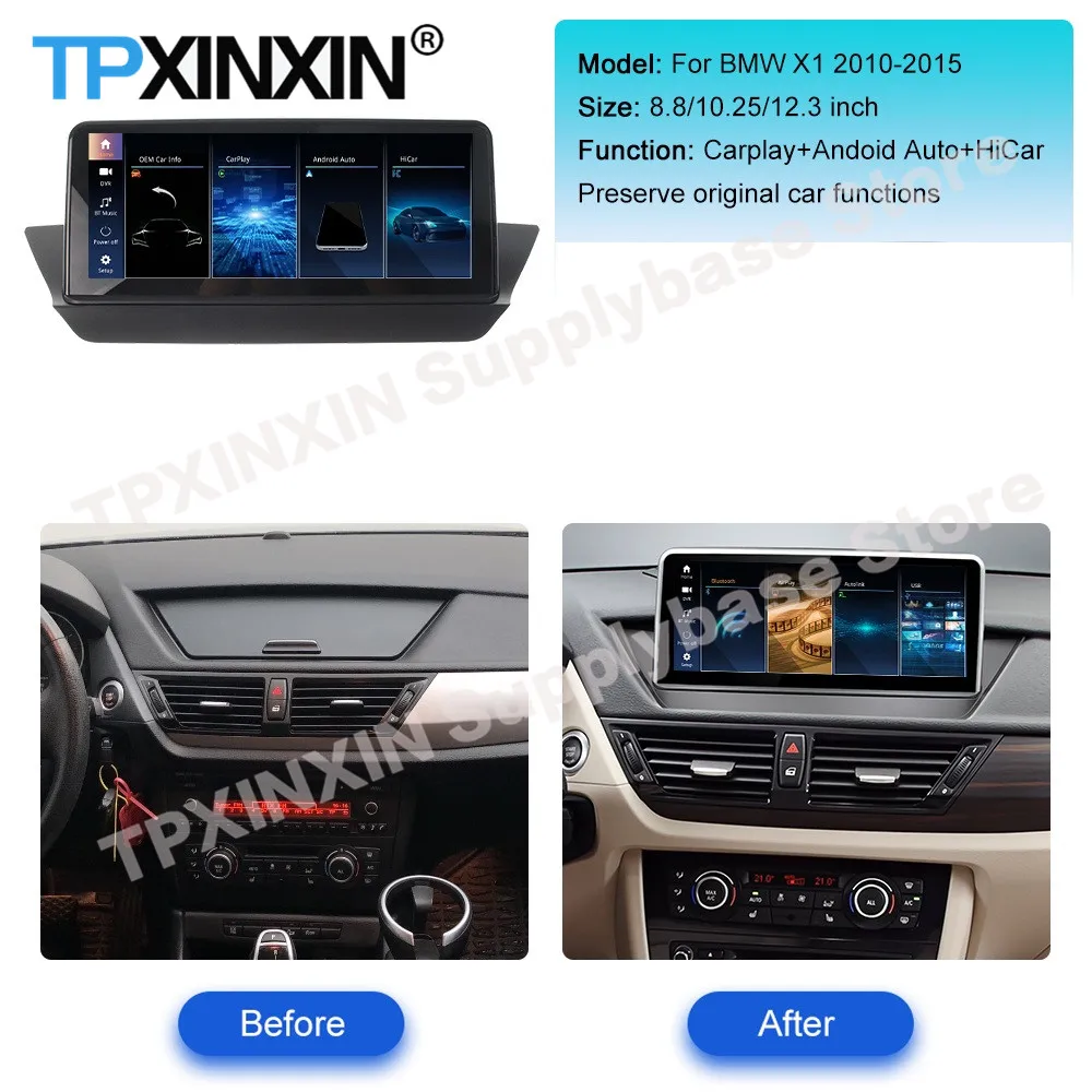 Wireless CarPlay Android Auto HiCar For BMW X1 2010 2011 2012 2013 2014 2015 Upgrade The Original Car Mirror Link