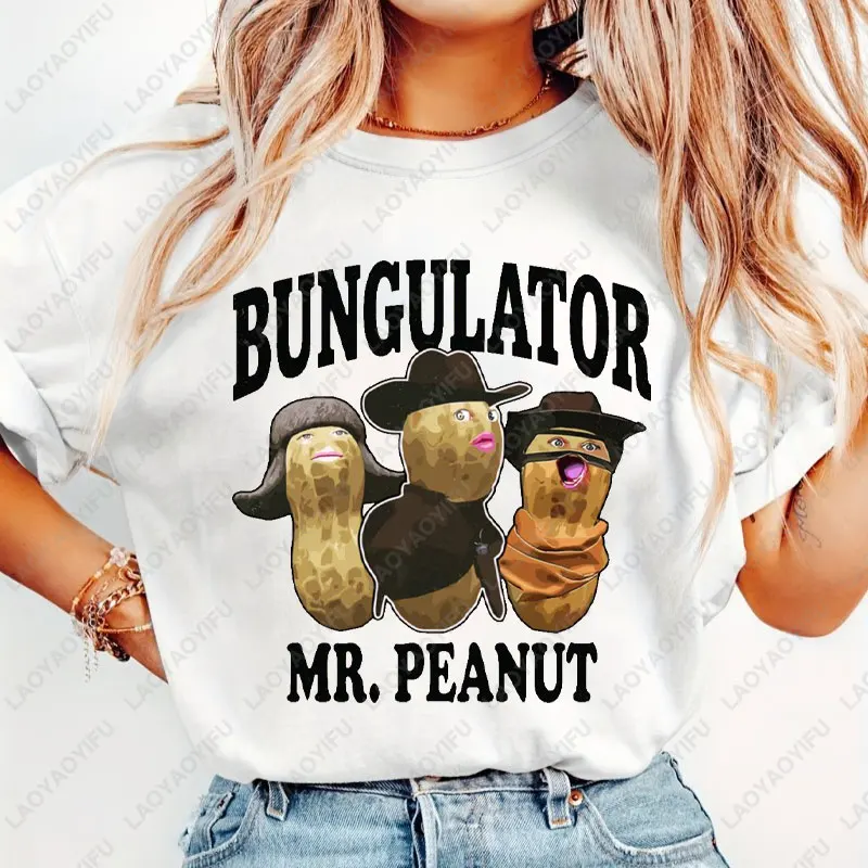The Burnt Peanut Bungulator Goop Goop Tshirt Retro Trendy Live By The Goop Cotton T-shirt Funny Meme Men Woman Casual Tees Tops