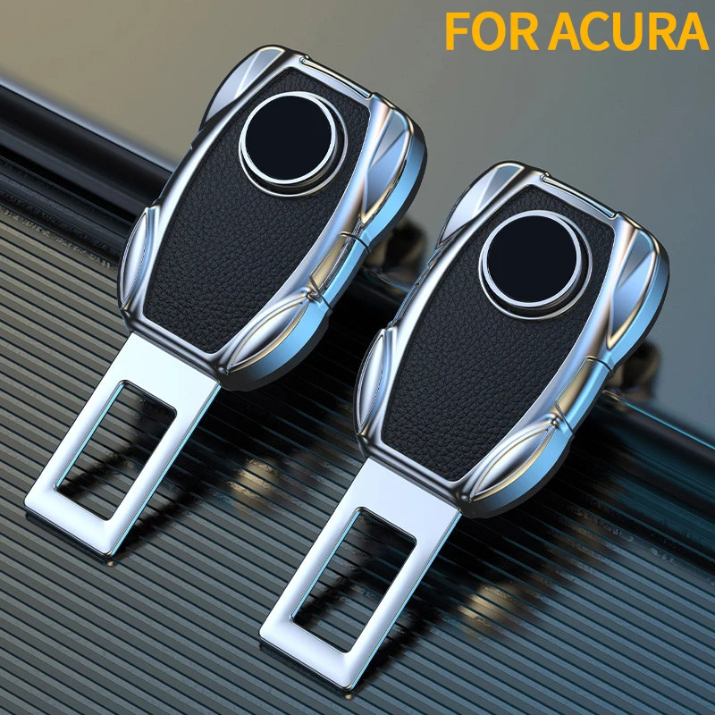 For Acura Integra Type S TLX ILX RLX MDX RDX ZDX NSX Car Seat Belt Extender Alloy Seatbelt Lock Buckle Plug Firm Locking