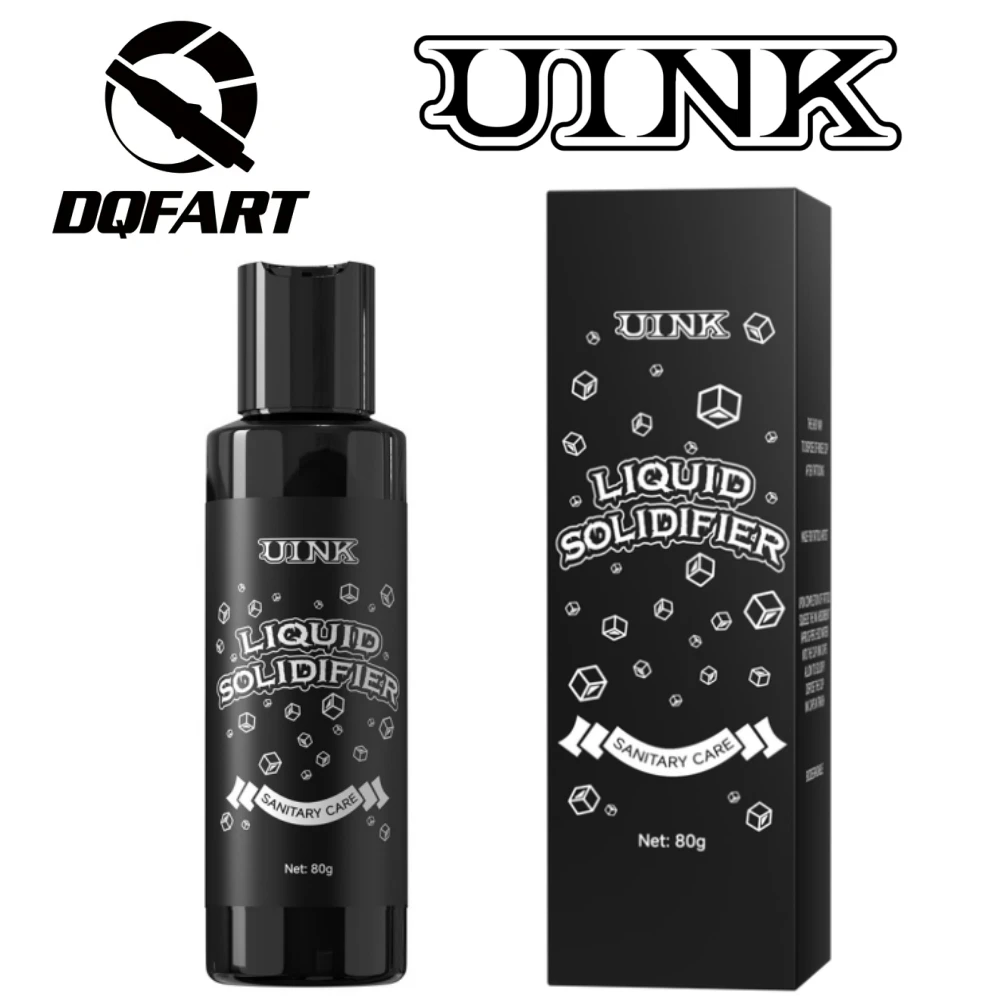 DQFART UINK Оптовая продажа: Жидкость для твердых татуировочных пигментов, 80 г, аксессуары для тату, безопасные принадлежности для боди-арта, креативные товары для татуировок