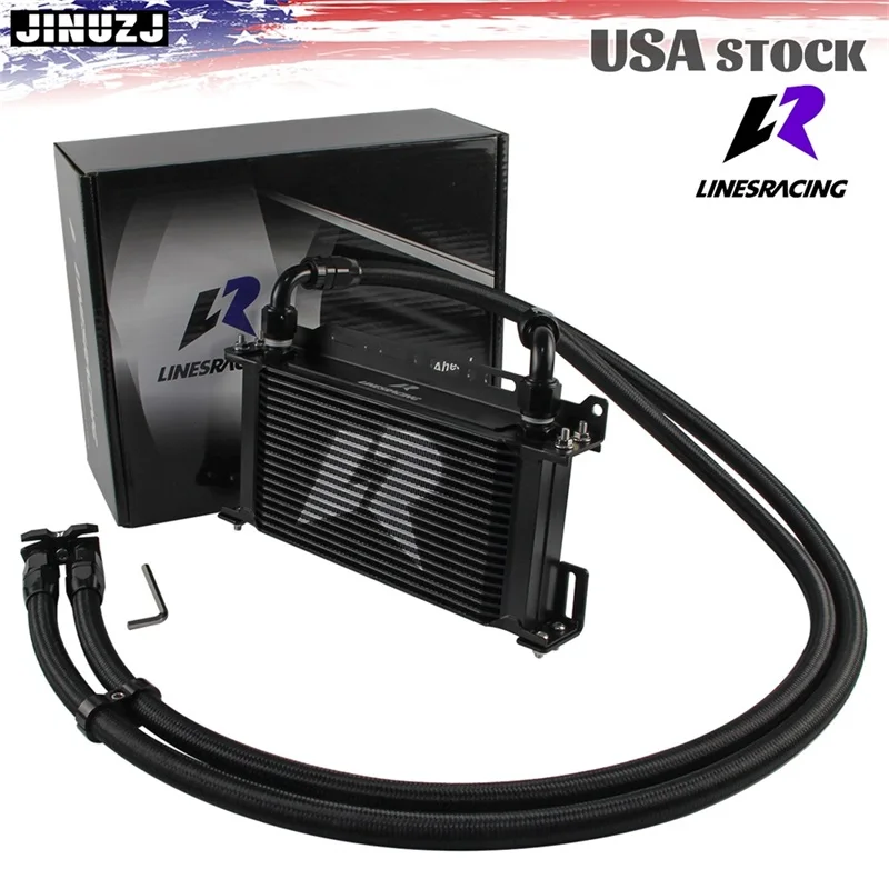 AN10 19-rij oliekoelerset voor BMW E82 135i E36 M3-Euro E46 M3 E90 E92 E93 335i zwart