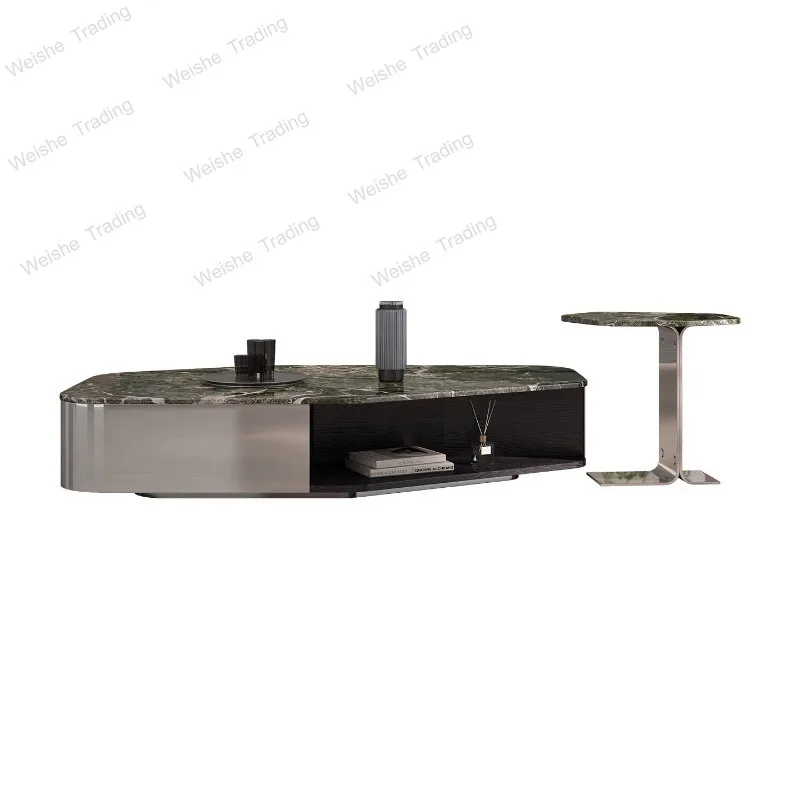 Coffee table living room home light luxury high sense creative modern storage marble coffee table