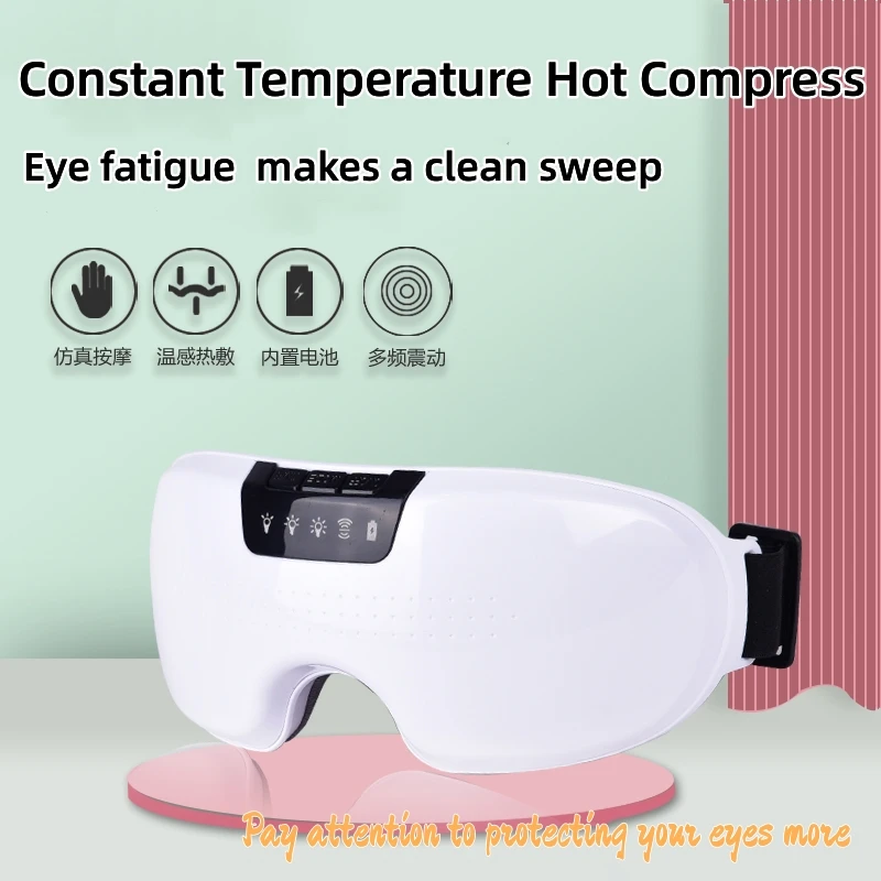 Hot Sale Factory Eye Massager with Blue Tooth Wholesale Portable Hot Compress with Music and Blue Tooth Eye Massager Equipment