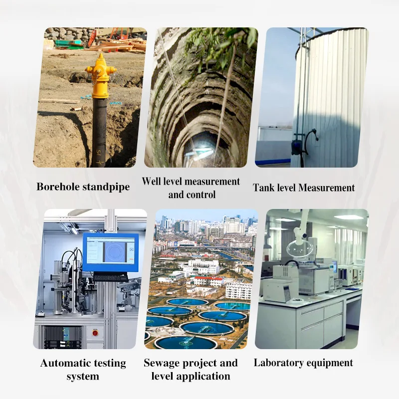 L707E Deep Well Level Sensor Industrial Digital Small Size Cable Borewell Water Level Sensor Transducer