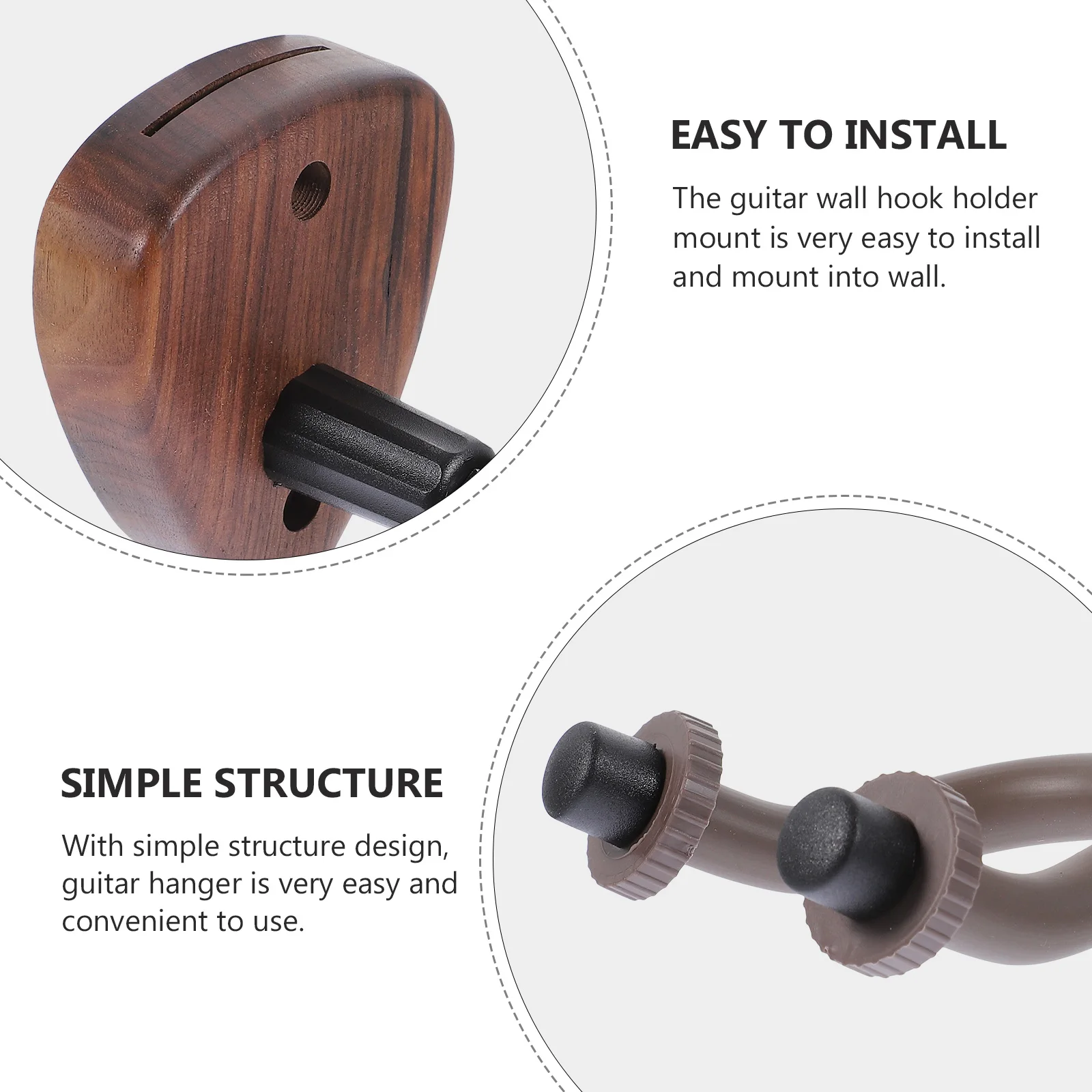 

Guitar Hook Display Stand Wall Hangers Ukulele Hooks for Support Frame Uke Mount Plastic Hanging Holder